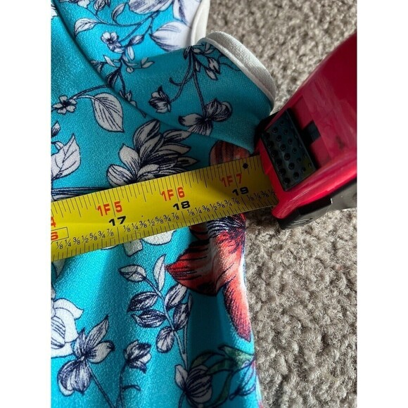 Shelby & Palmer Women’s Colorful Watercolor Floral Fit & Flare Mini Dress 14 - Picture 11 of 12